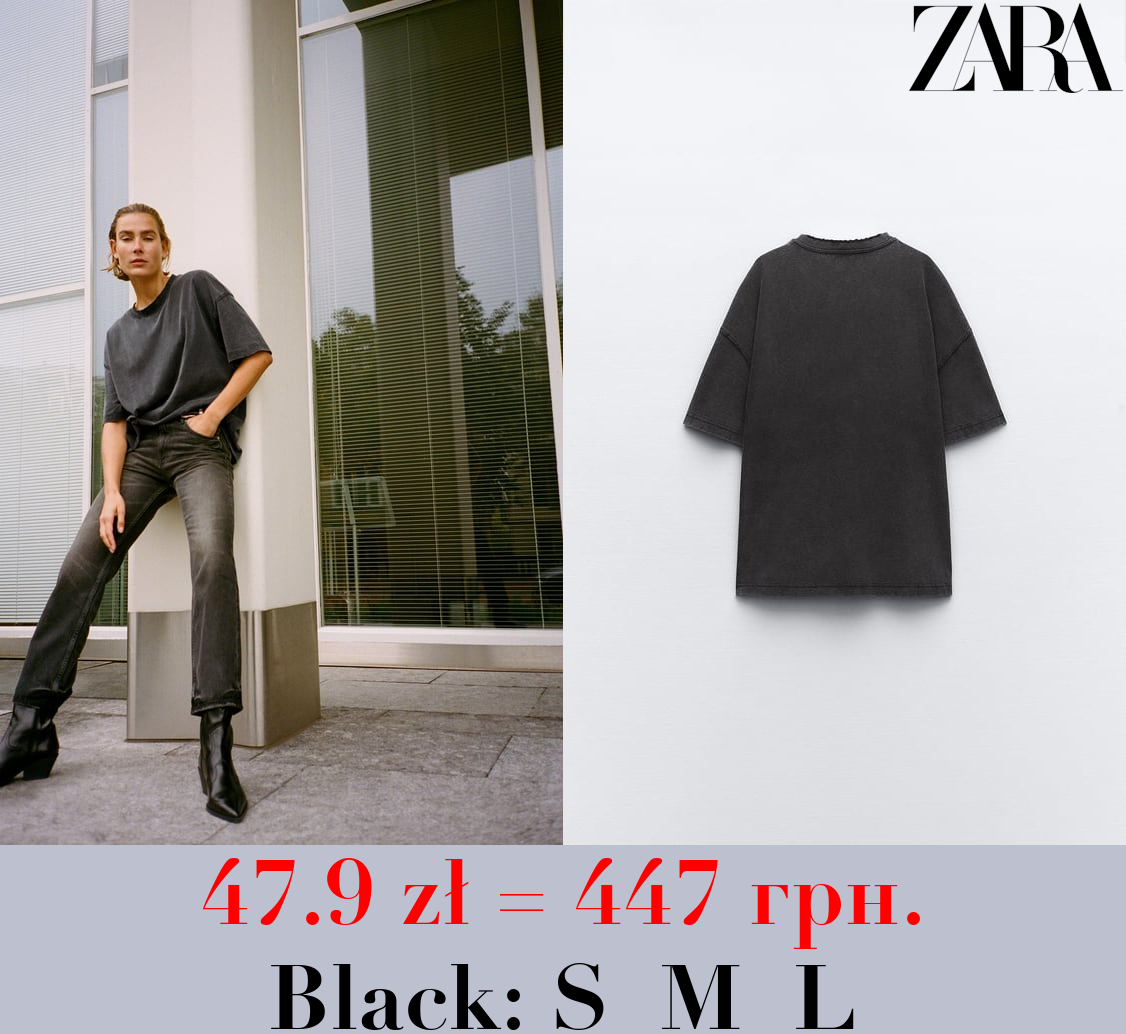 FADED-EFFECT T-SHIRT