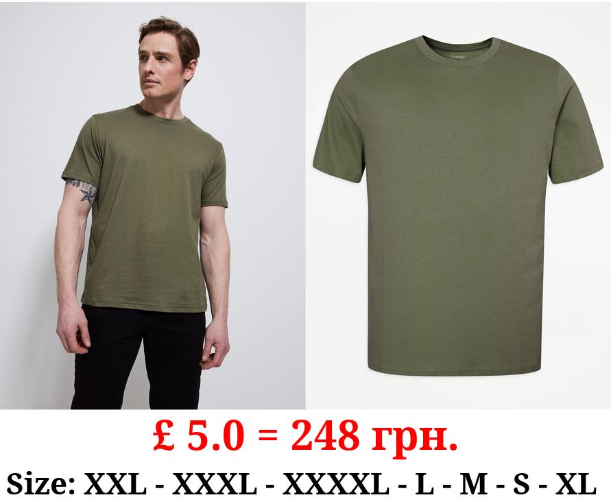 Khaki Crew Neck T-Shirt