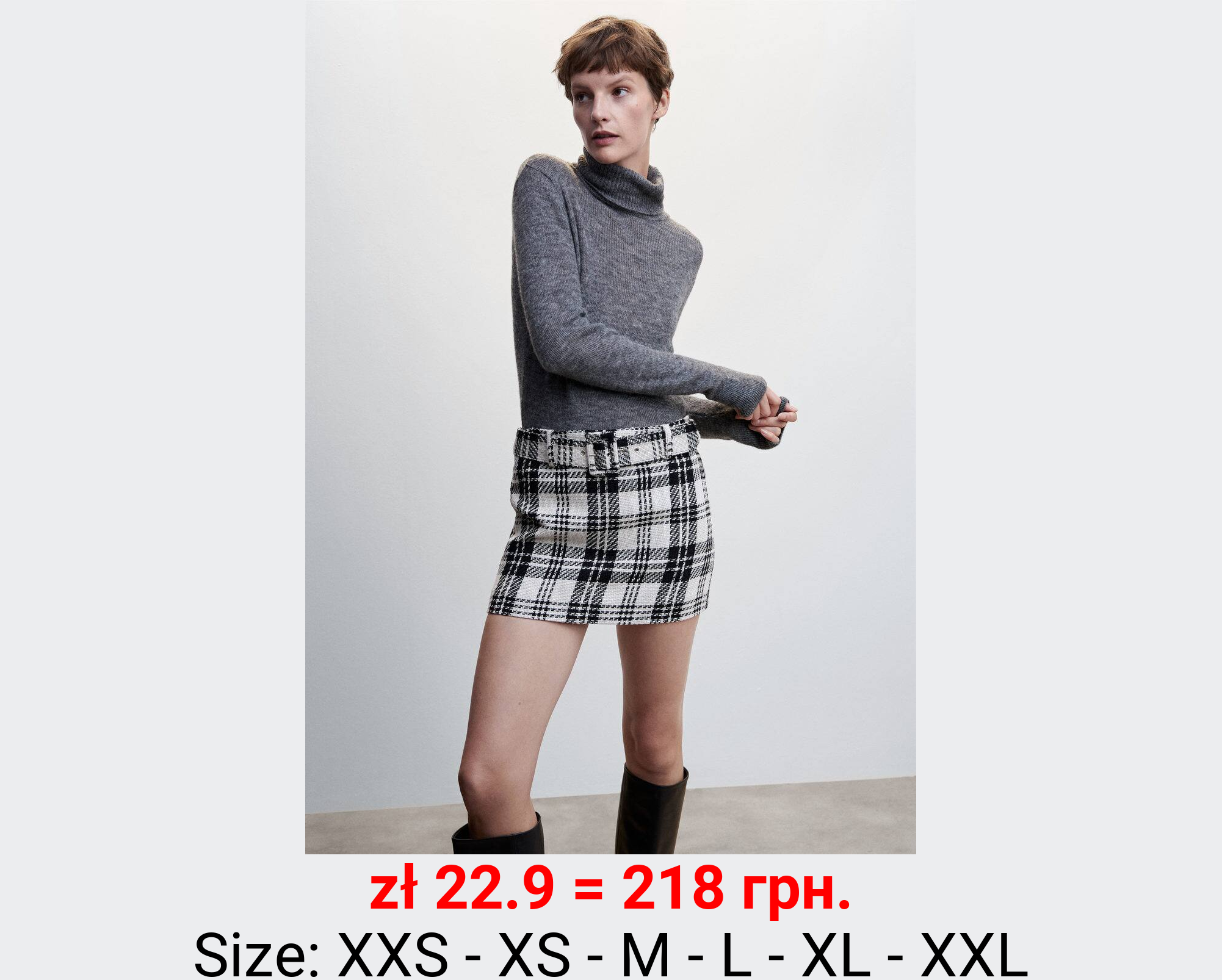 Falda detalle imperdibles