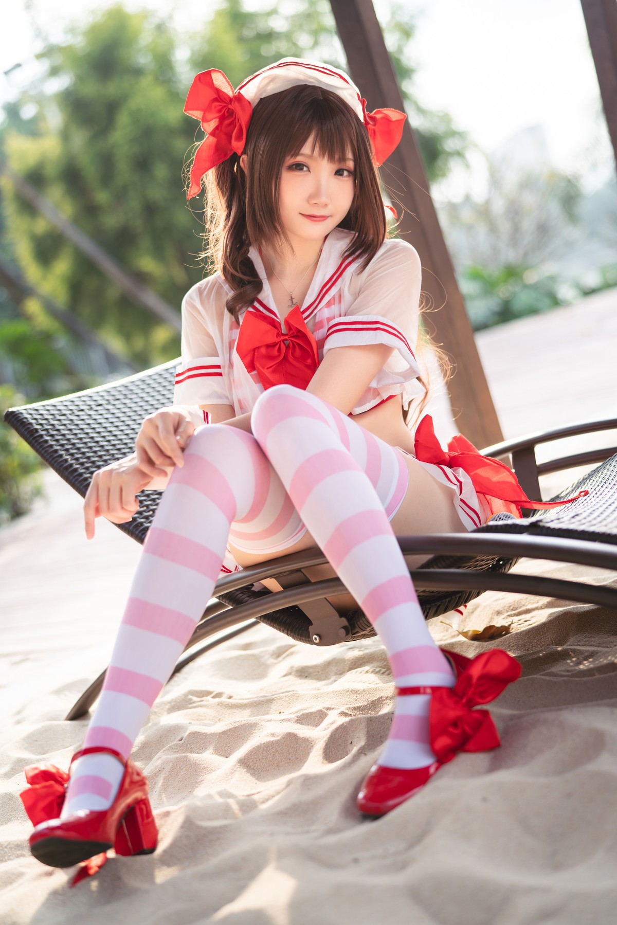 Cosplay 瓜希酱 岛村卯月 泳衣 30