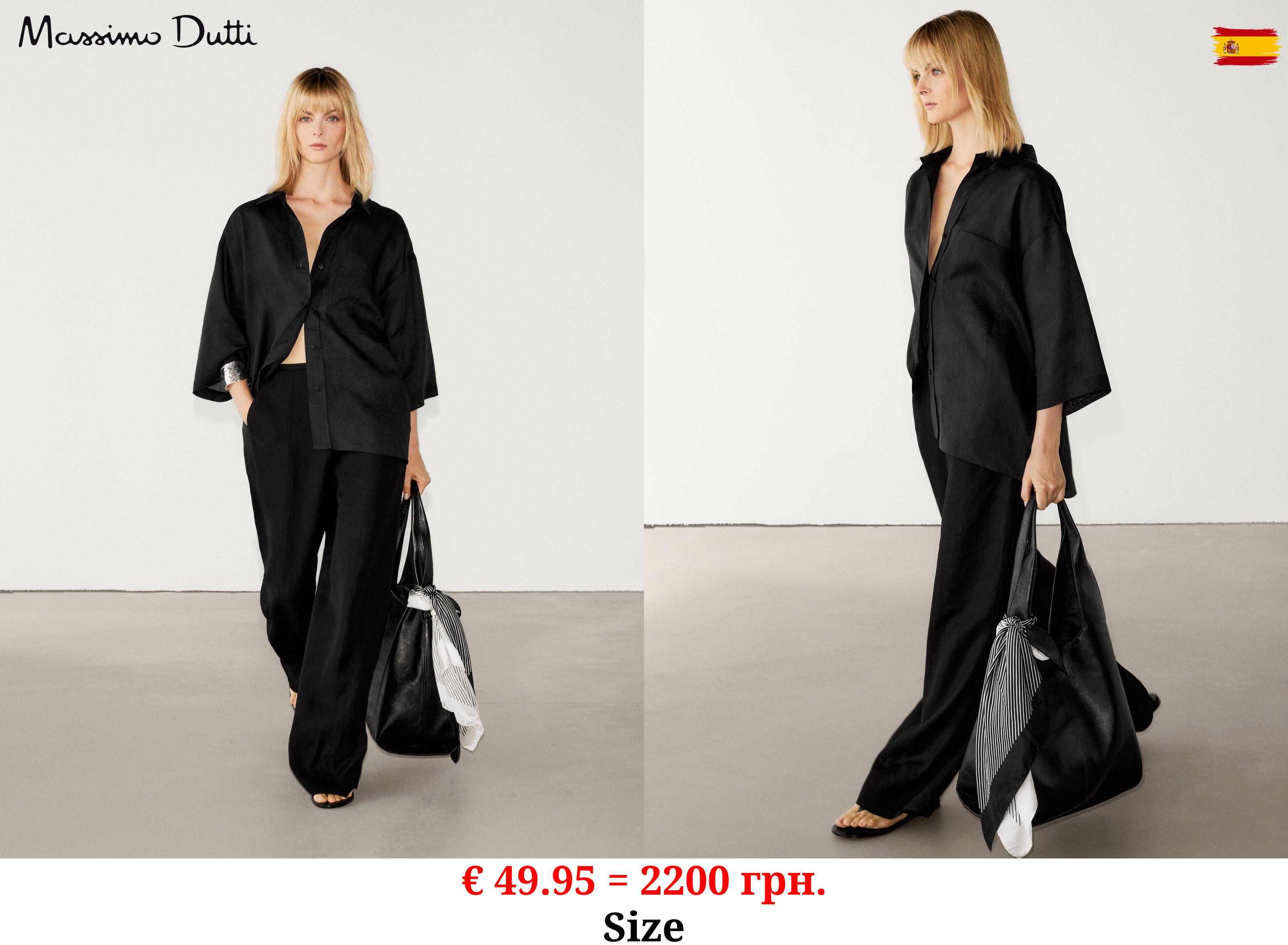 Ramie blend short sleeve shirt BLACK