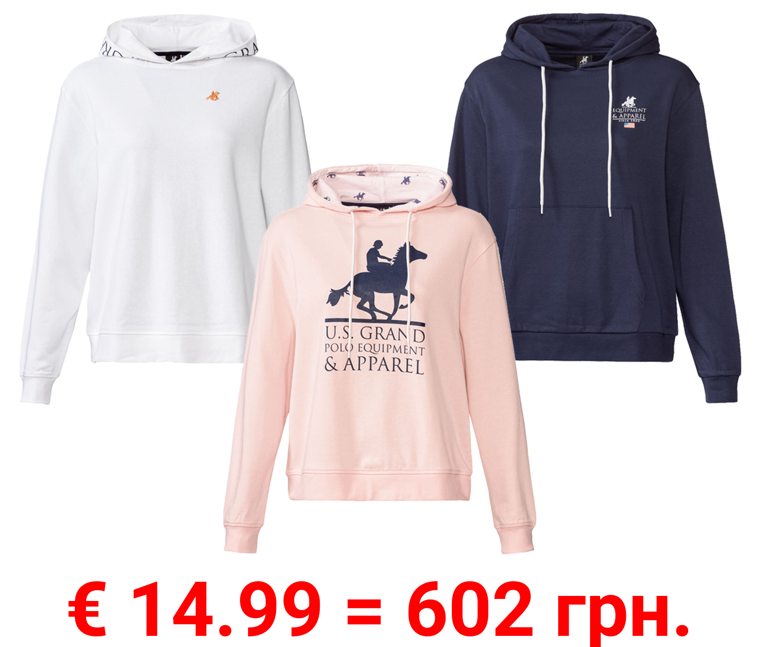 esmara® x Grand Polo Damen Sweatpullover, leger geschnitten