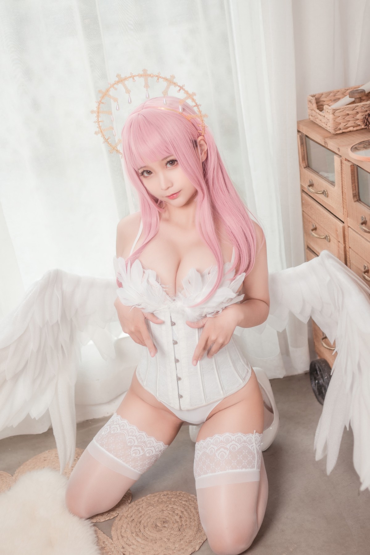 Cosplay 蠢沫沫 Chunmomo 沫沫真爱版 天使本-光天使 2