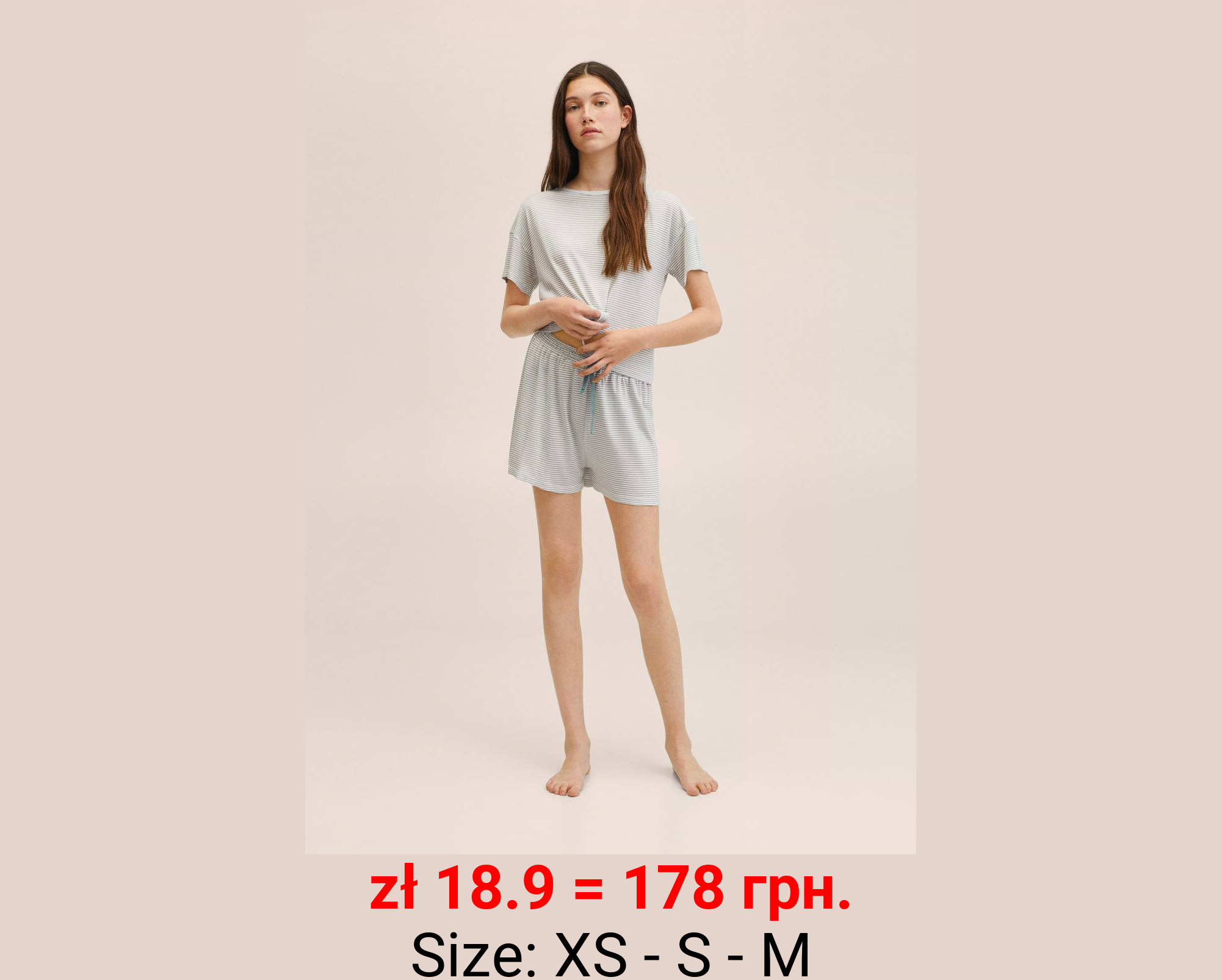 Pijama corto estampado