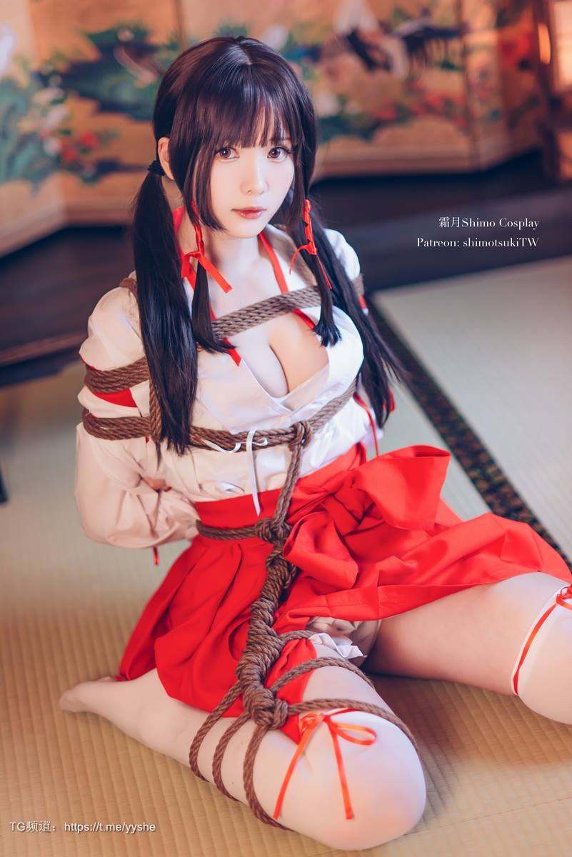 [Cos]霜月shimo - 巫女捆绑 [24P] 3