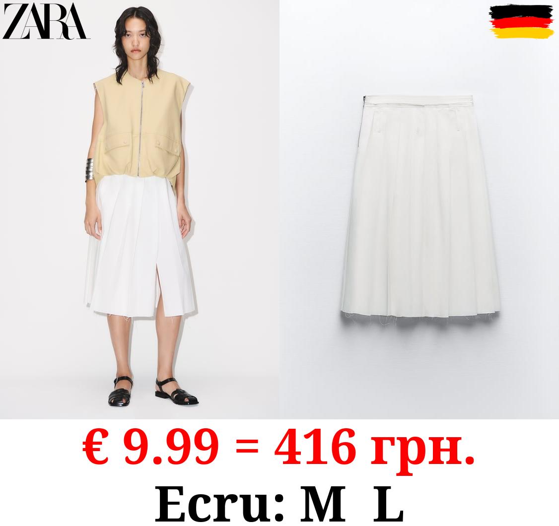 PLEATED MIDI SKIRT