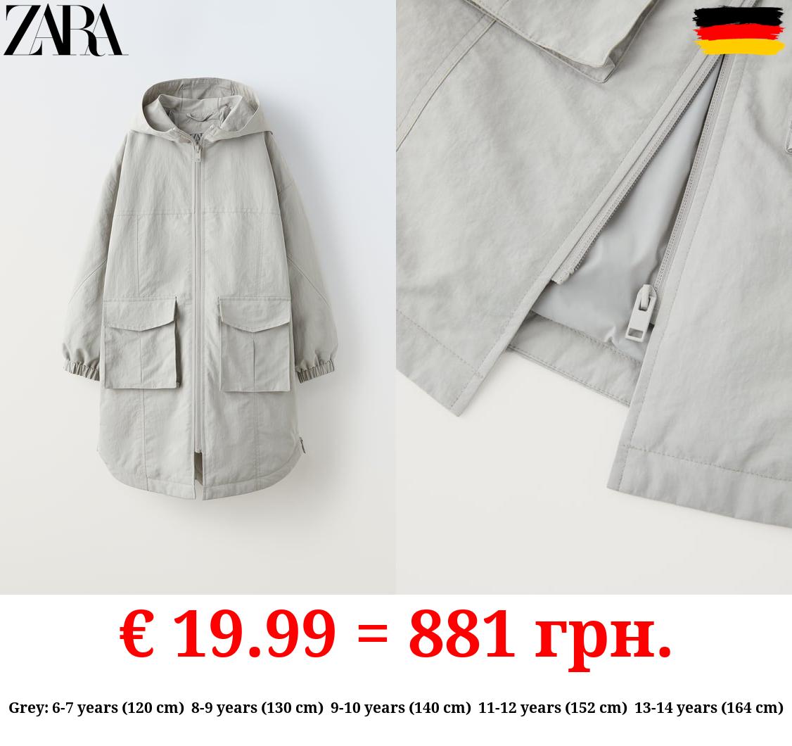 LONG TECHNICAL PARKA WITH POCKETS