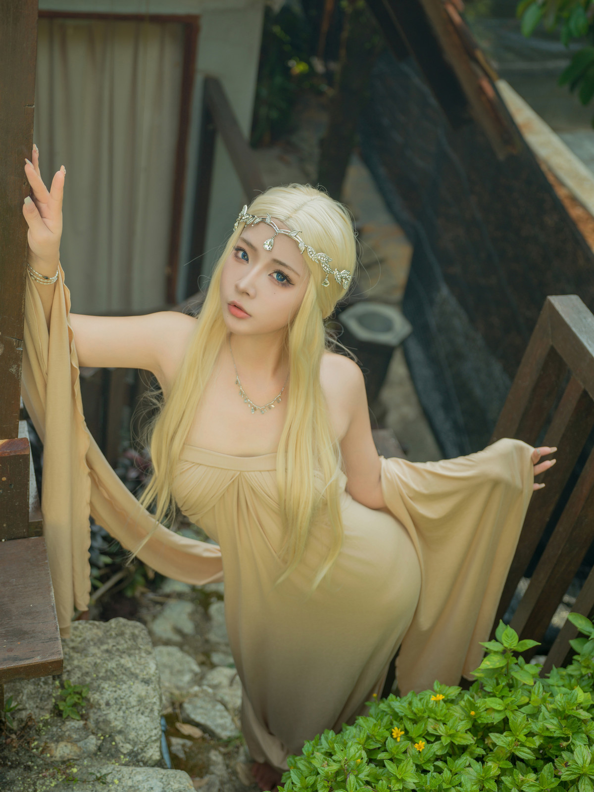 Cosplay Yuuhui玉汇 埃尔夫伍德绿 Set.01 7