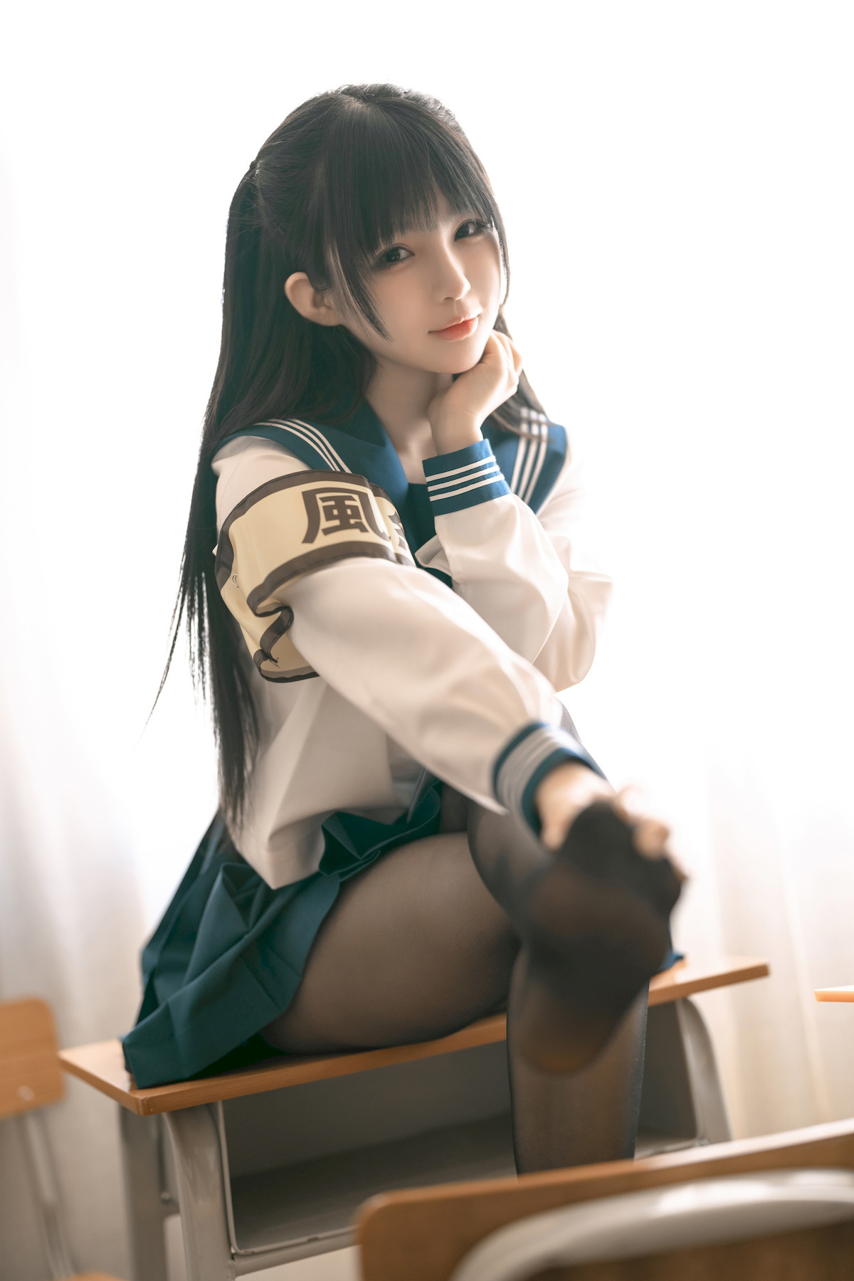 桜井宁宁 Cosplay 风纪委员 10