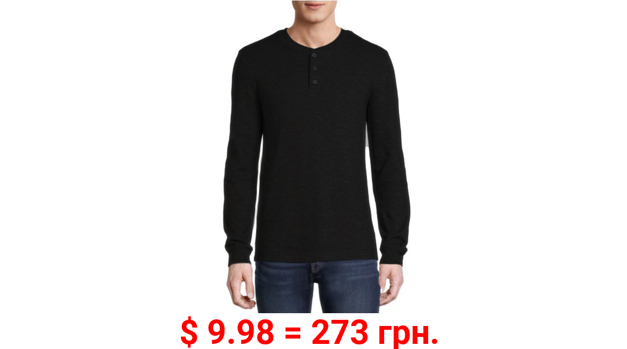George Men's and Big Men's Long Sleeve Thermal Henley