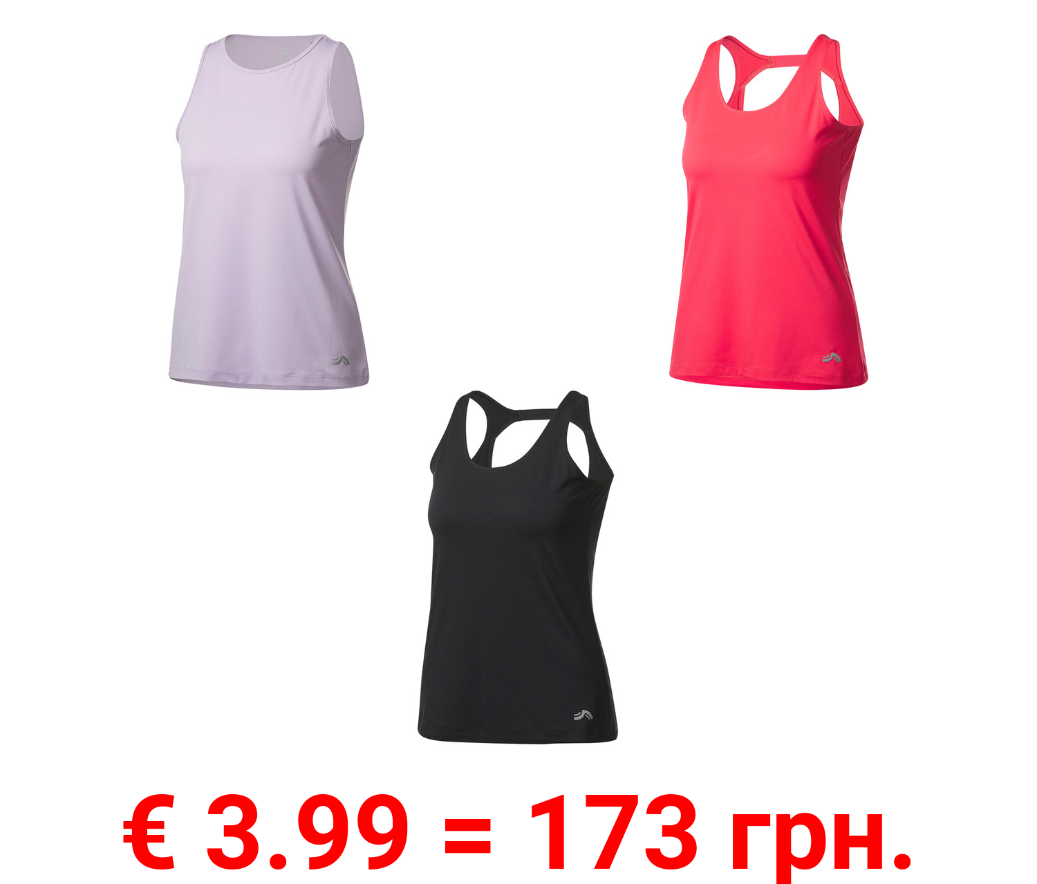 CRIVIT Damen Funktionstop aus 90 % recyceltem Material