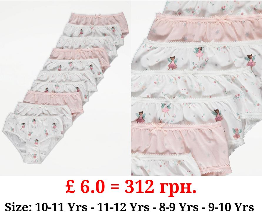 Fairy Floral Briefs 10 Pack