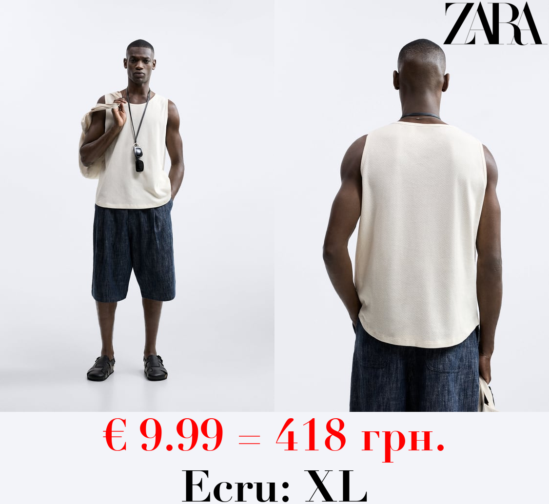 MESH TEXTURE T-SHIRT