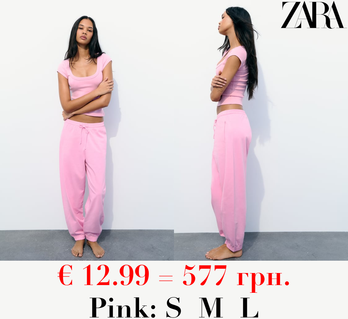 HEAVY COTTON JOGGER TROUSERS