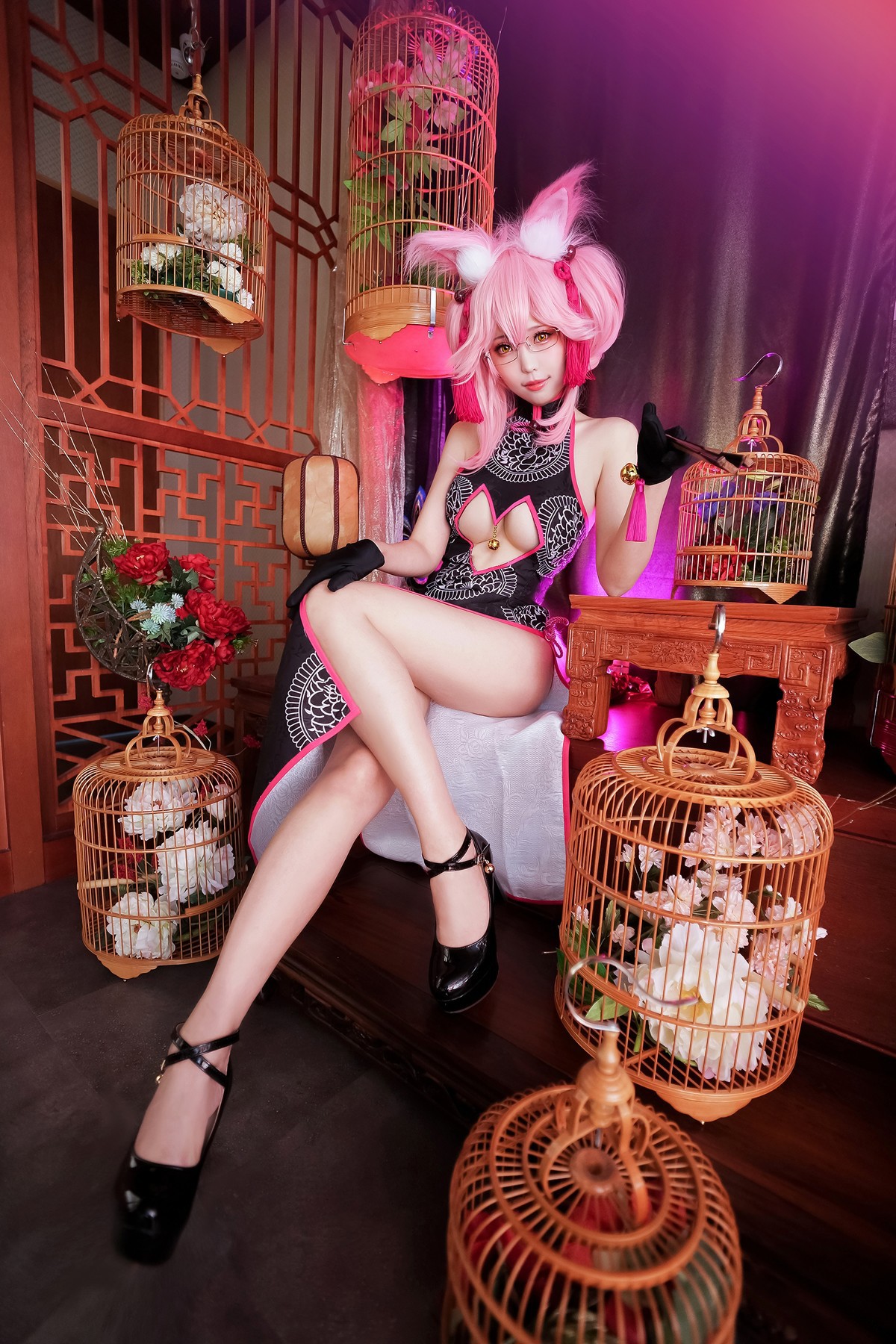 Cosplay ElyEE子 玉藻前旗袍 7