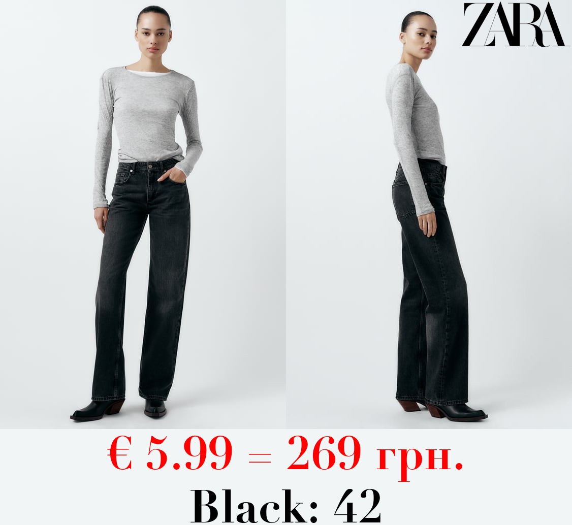 TRF WIDE-LEG MID-RISE FULL LENGTH JEANS