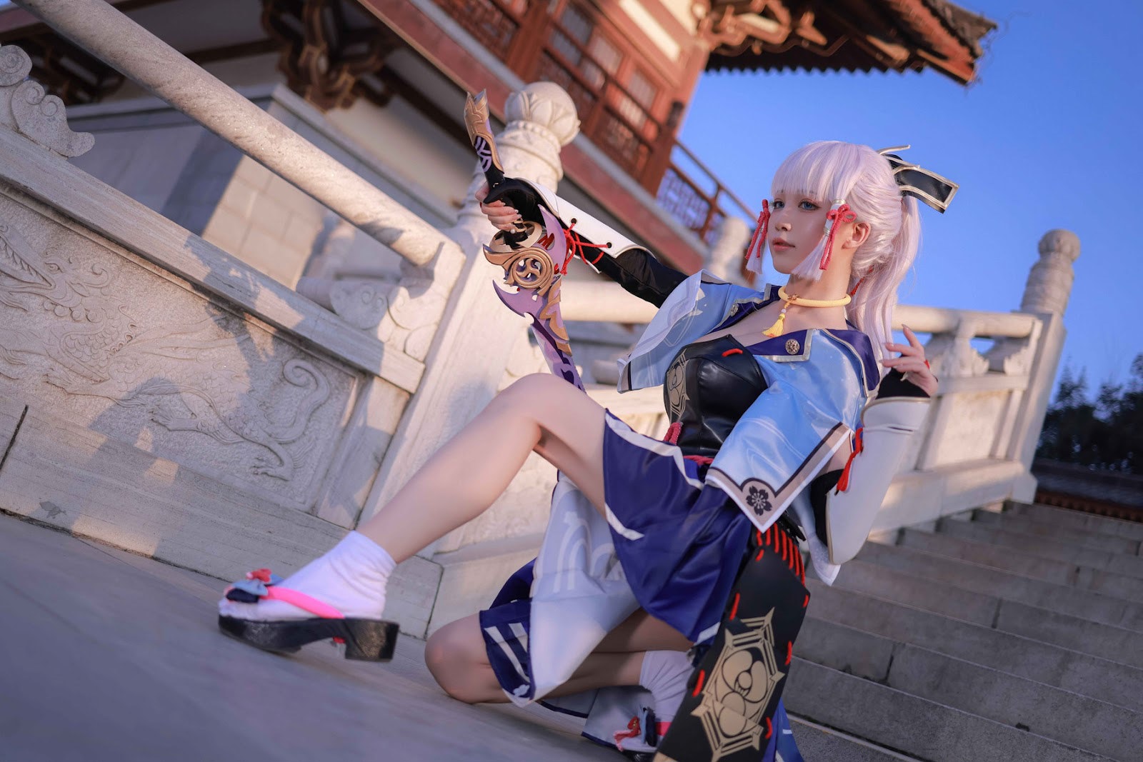Cosplay 水淼Aqua 神里綾華 Kamisato Ayaka 15