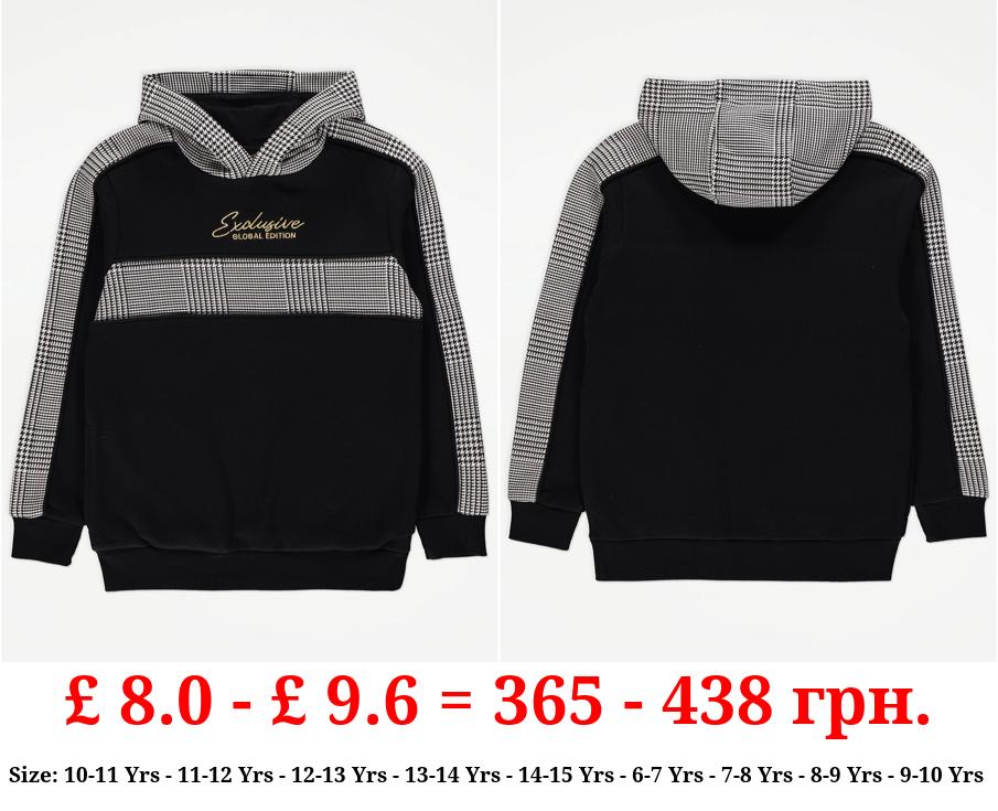 Black Houndstooth Exclusive Hoodie