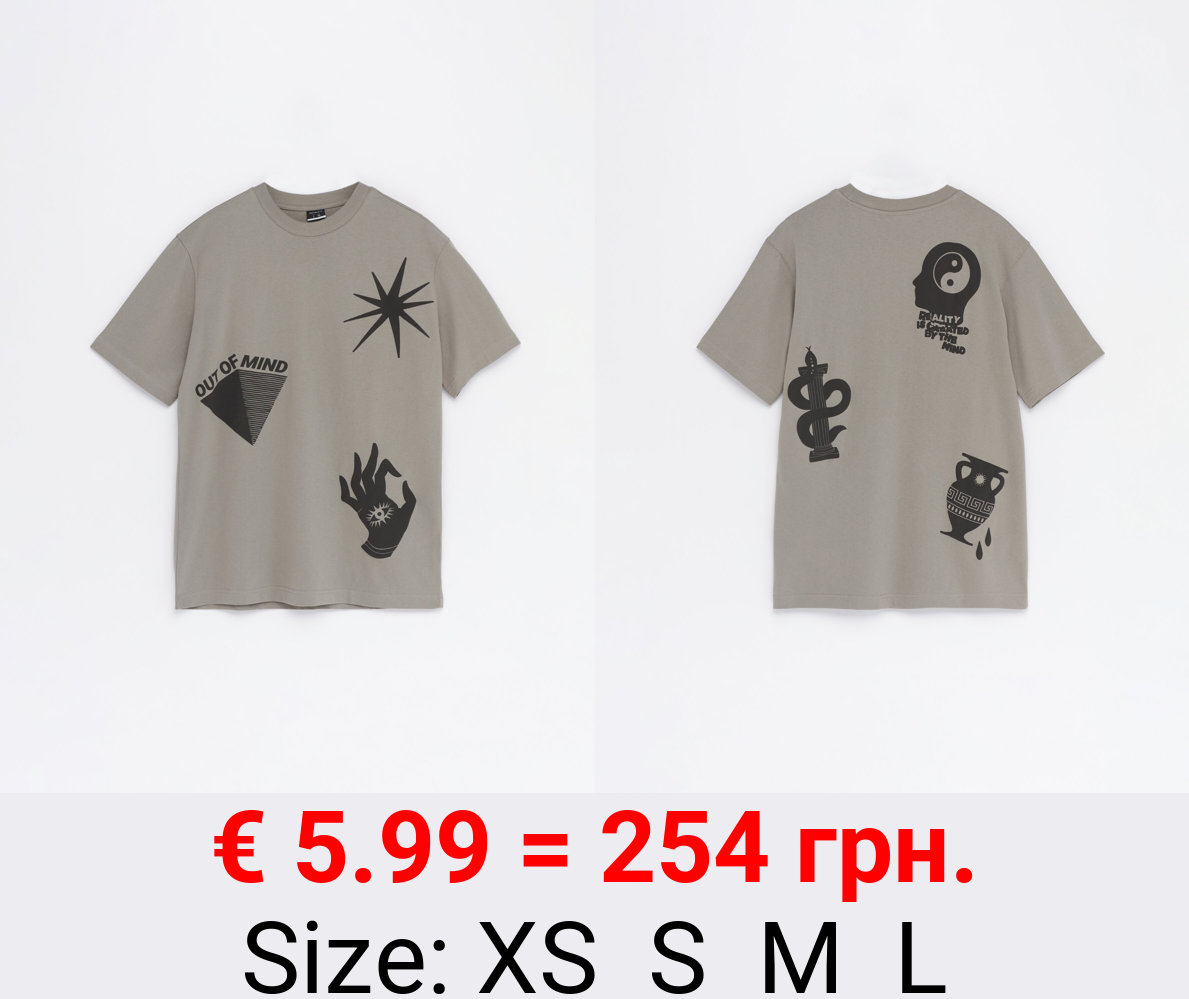 Rubberised print T-shirt