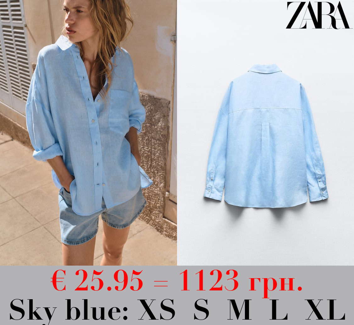 100% LINEN BASIC SHIRT