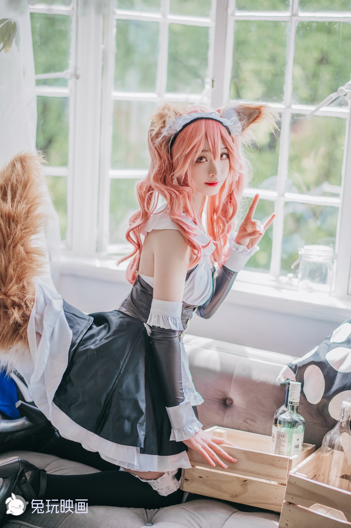 Cosplay 兔玩映画 女仆玉藻前 1