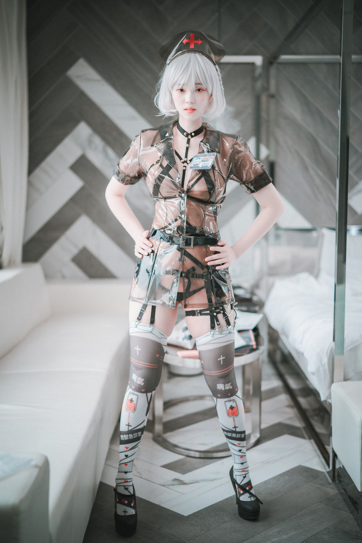 Bambi 밤비, [DJAWA] Nurse Nation (Black ver) Set.01 23