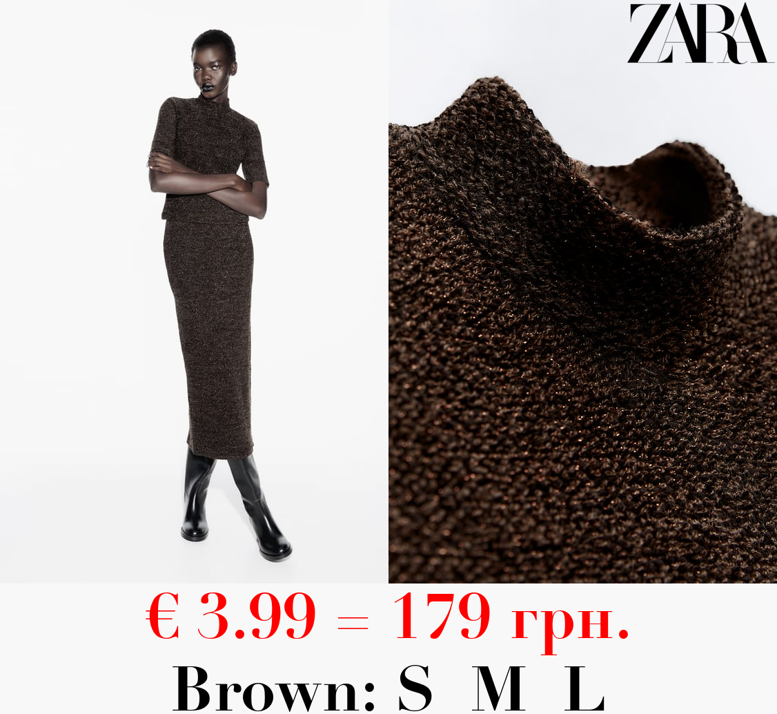 SHINY BOUCLÉ JACQUARD TOP