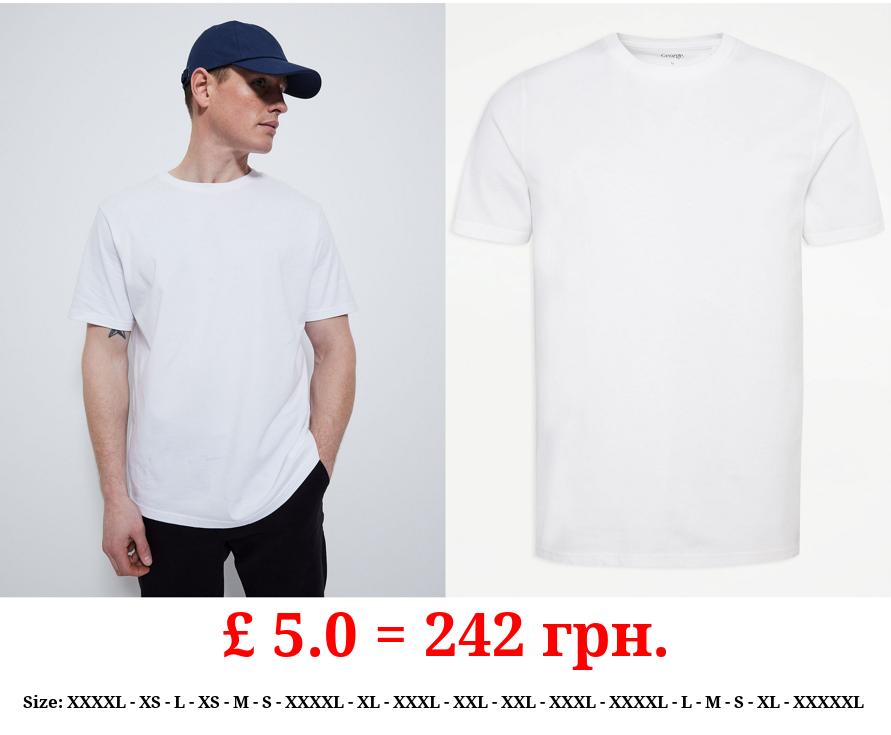 White Plain Crew Neck T-Shirt