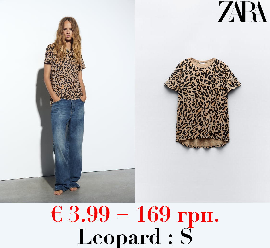 BASIC T-SHIRT WITH ASYMMETRIC HEM