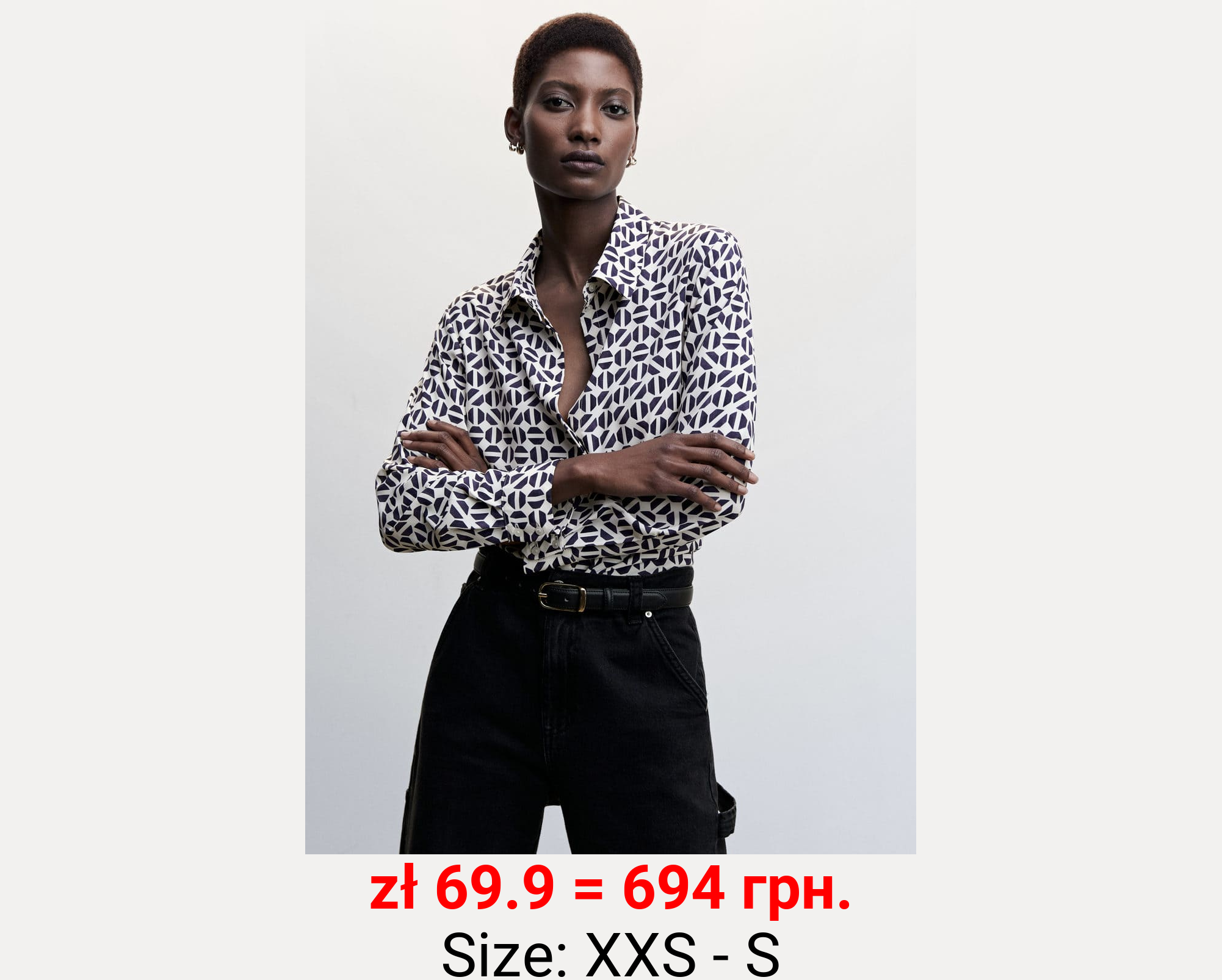 Camisa fluida botones