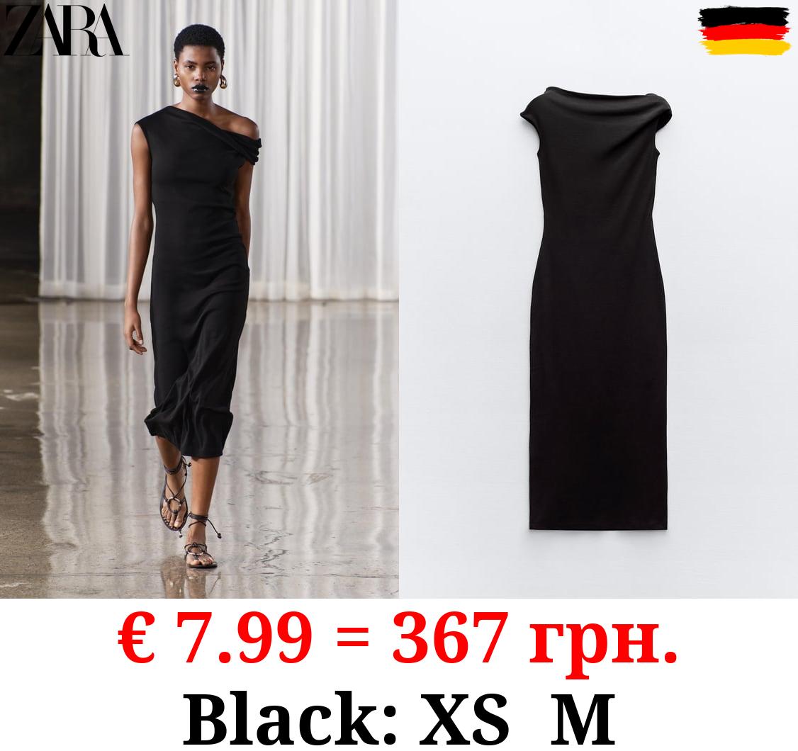 ASYMMETRIC MIDI DRESS