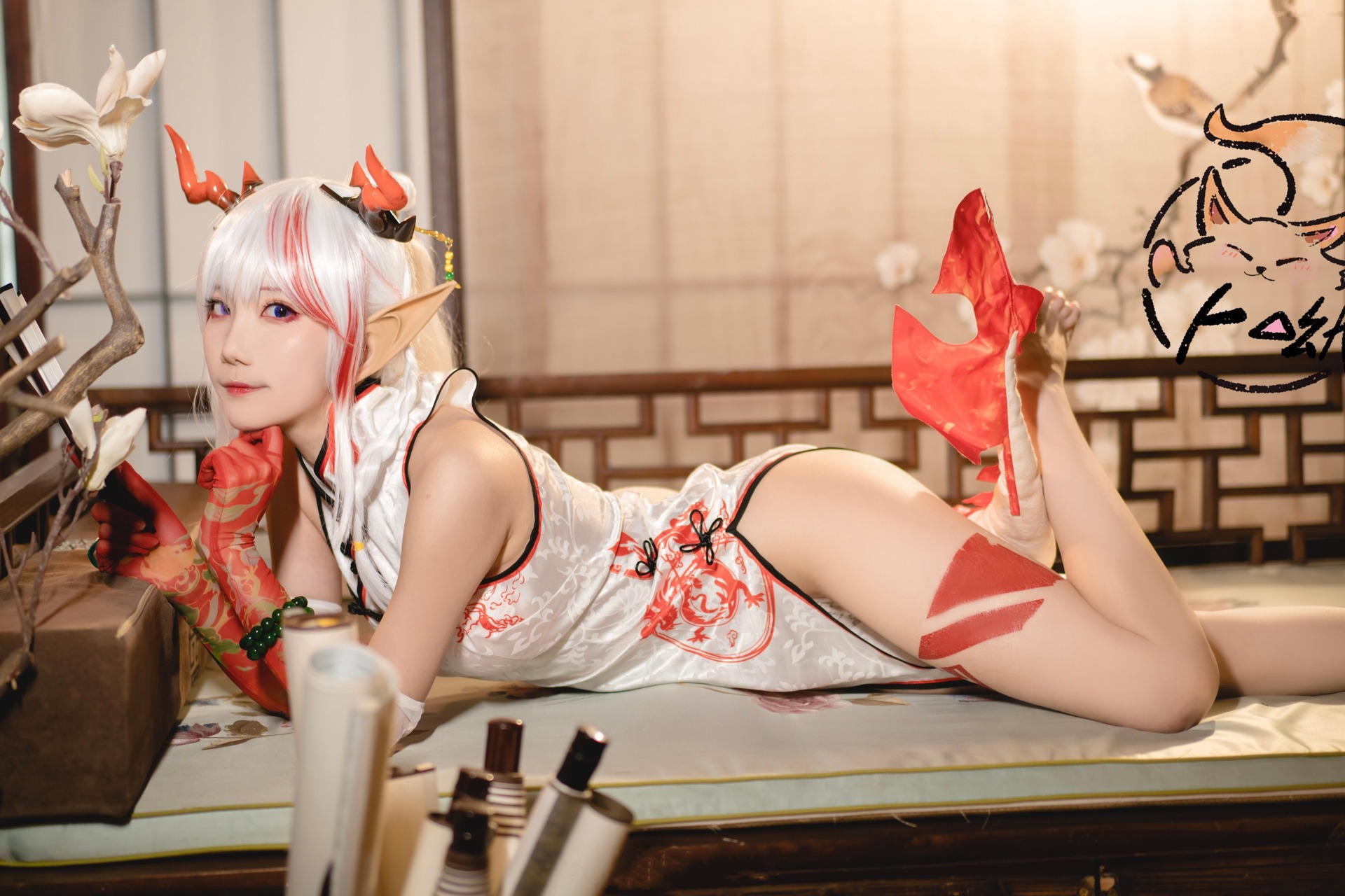 [卜呦] 年旗袍·乐逍遥 Arknights Qi Pao 15