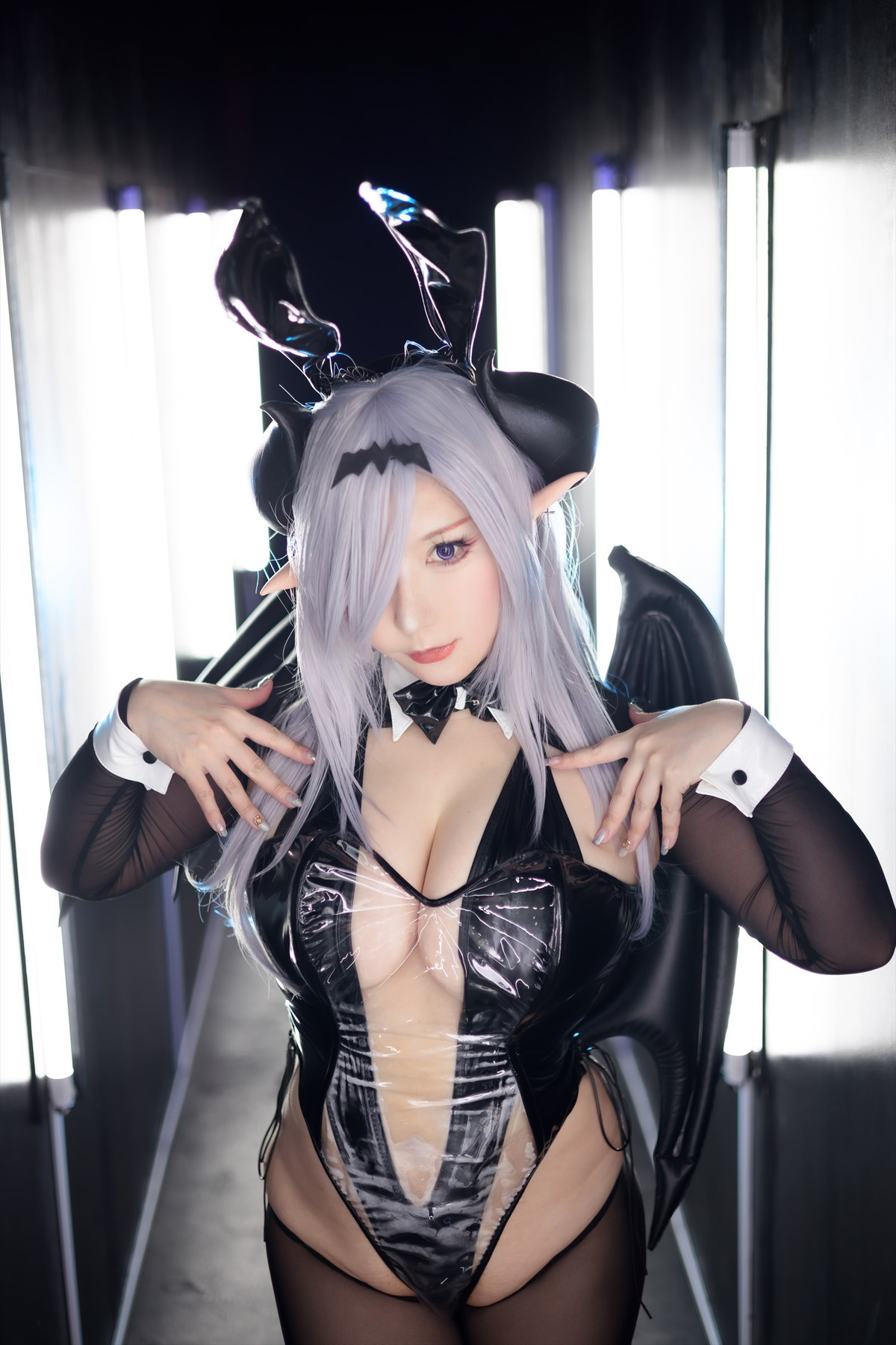 Cosplay SAKUサク See-through Bunny Succubus Set.01 5