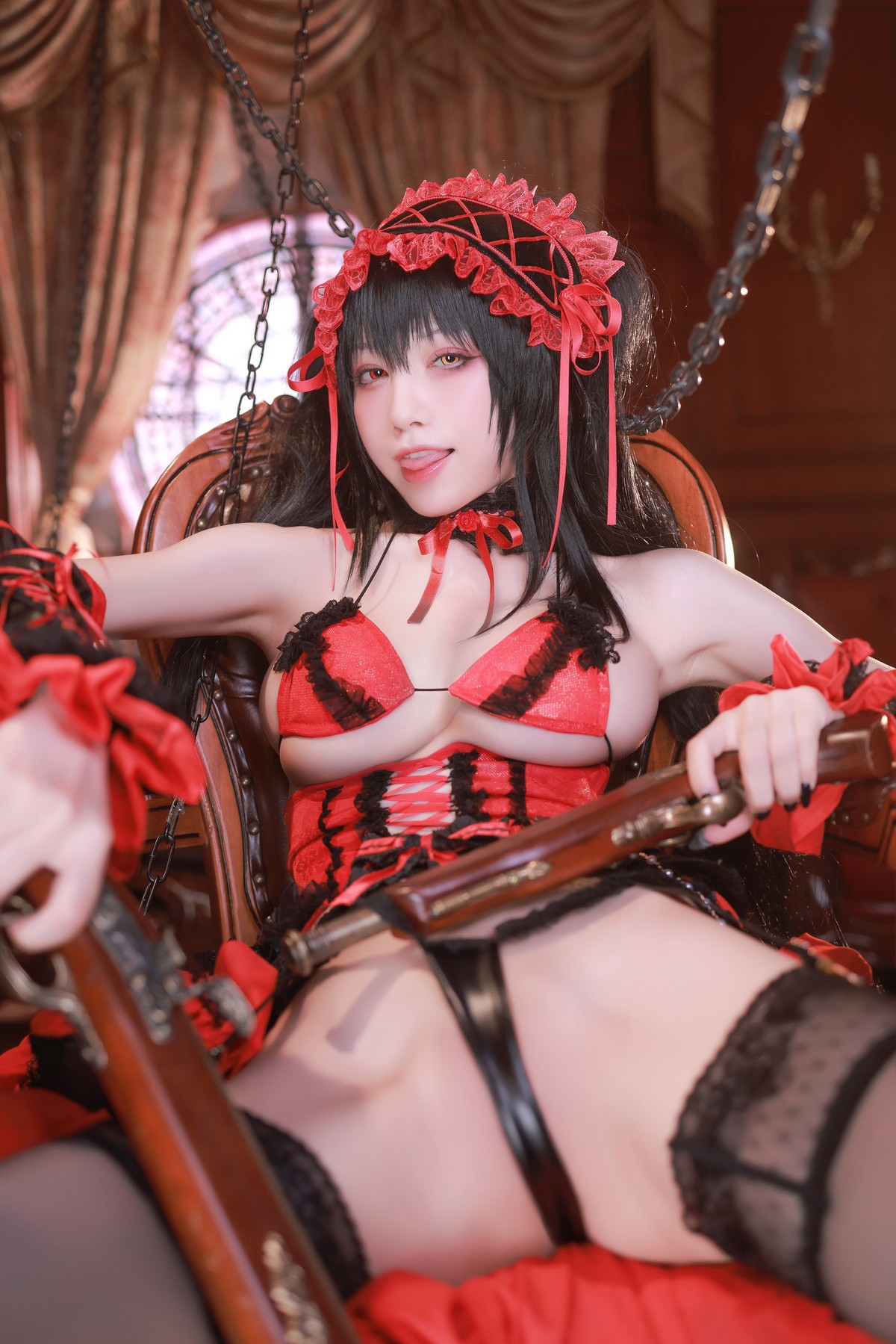 水淼aqua Cosplay 时崎狂三 50