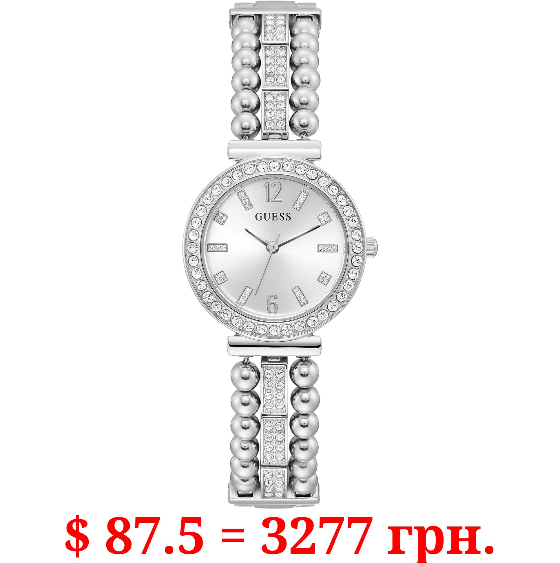 GUESS Ladies Dress Ball & Crystal 30mm Watch