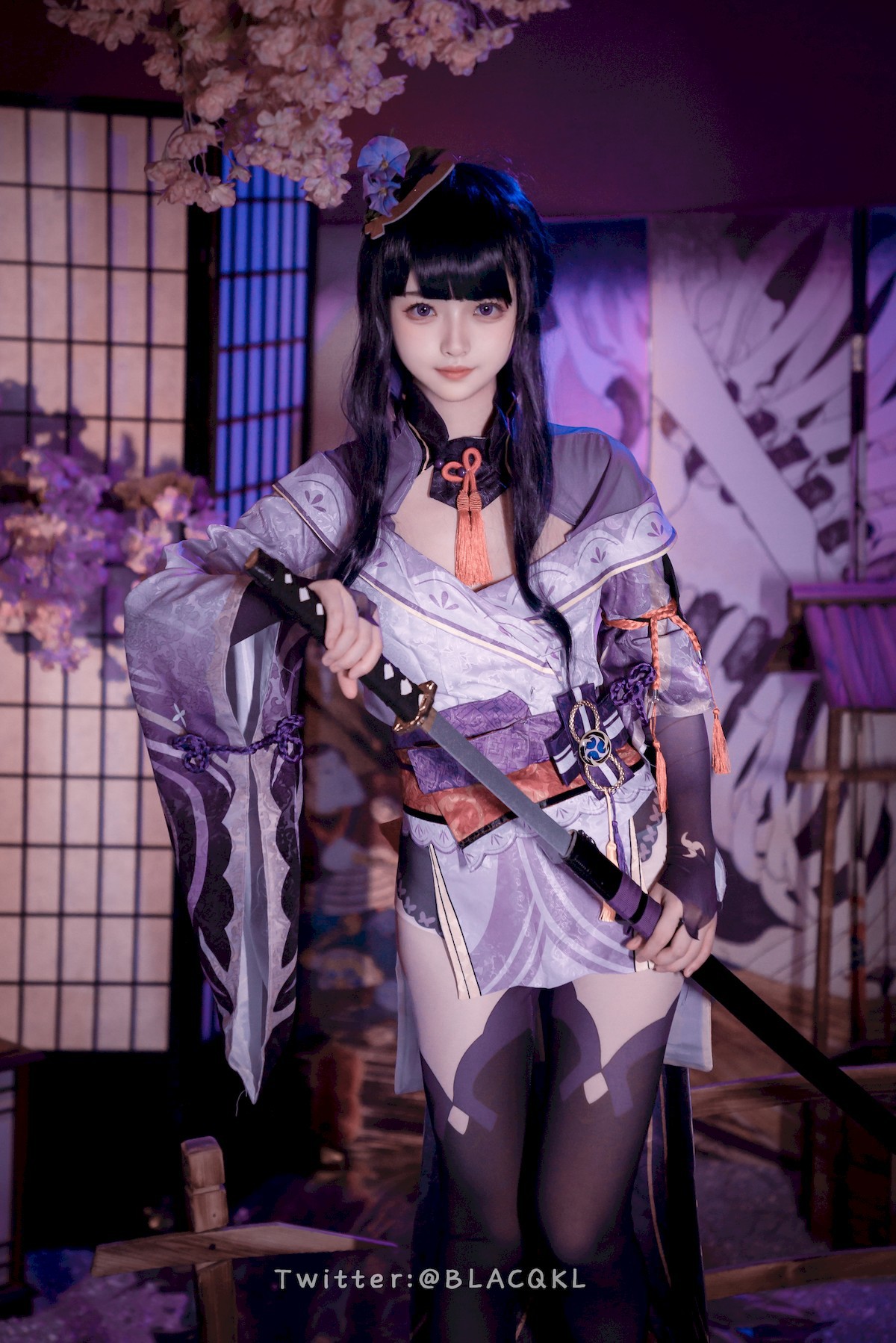 Cosplay 白莉愛吃巧克力 雷電將軍 19
