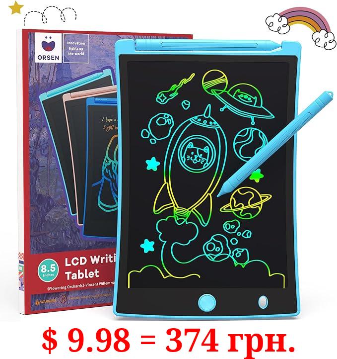 Orsen Colorful 8.5 Inch LCD Writing Tablet for Kids, Electronic Sketch Drawing Pad Doodle Board, Toddler Learning Educational Toys Gifts for Girls&boys 3 4 5 6 7