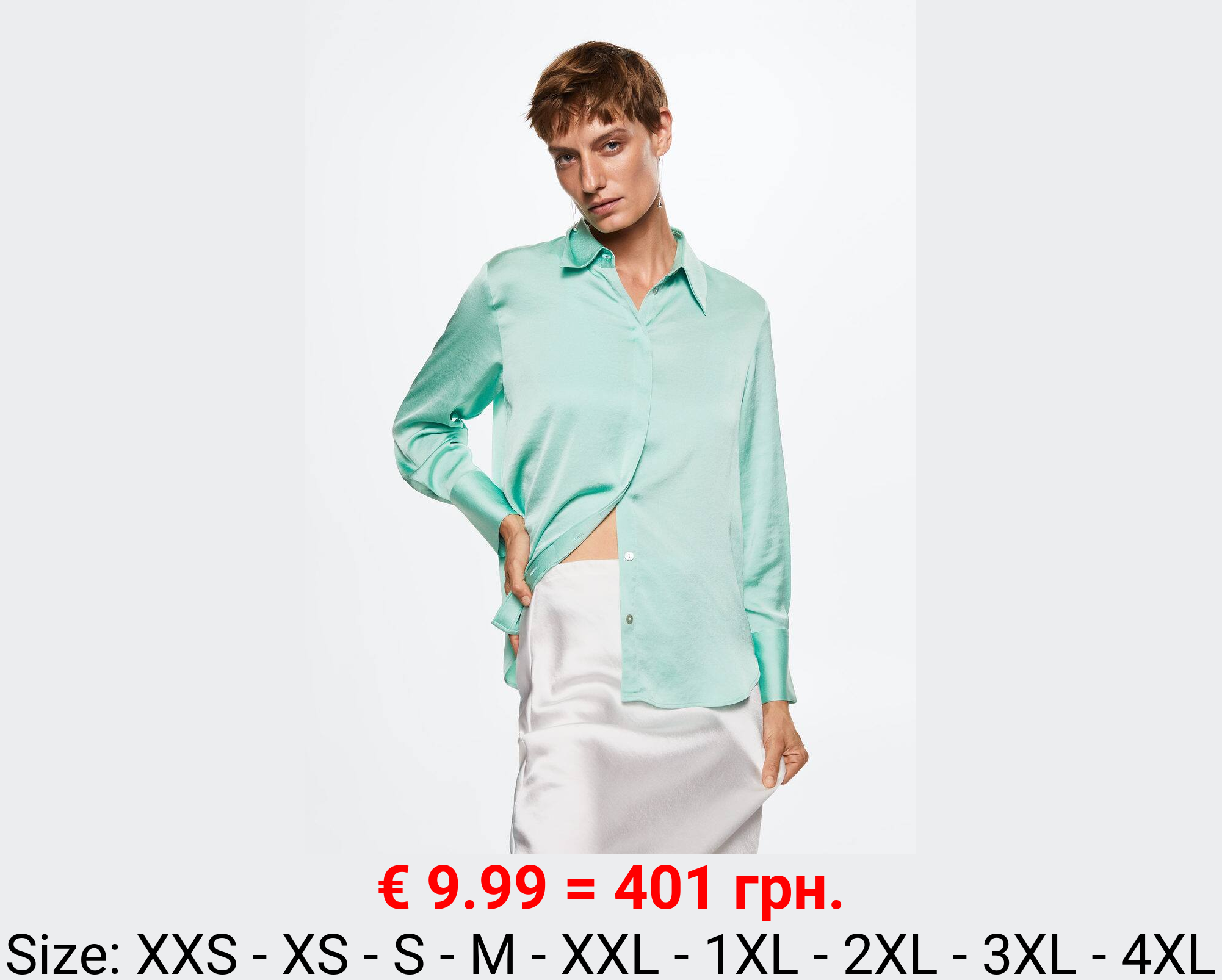 Camisa fluida satinada