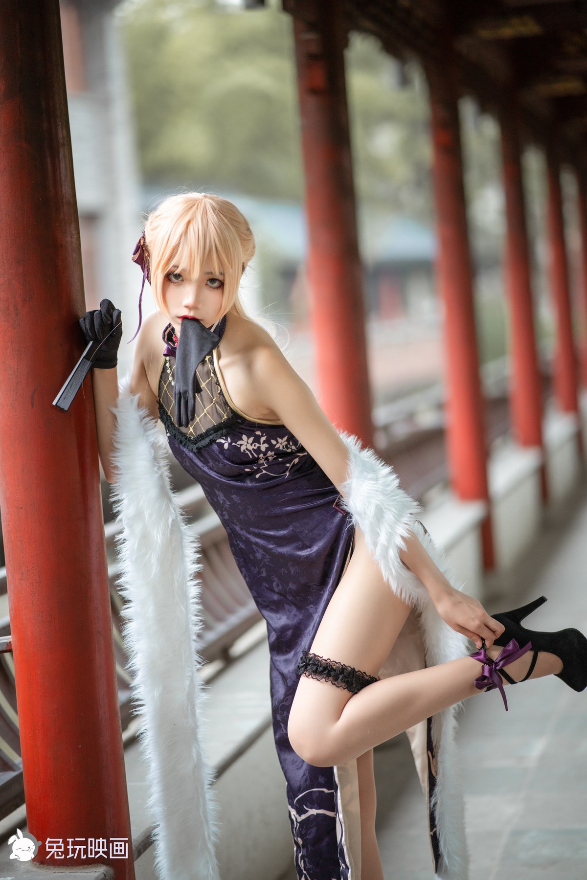 Cosplay 兔玩映画 紫雨心 30
