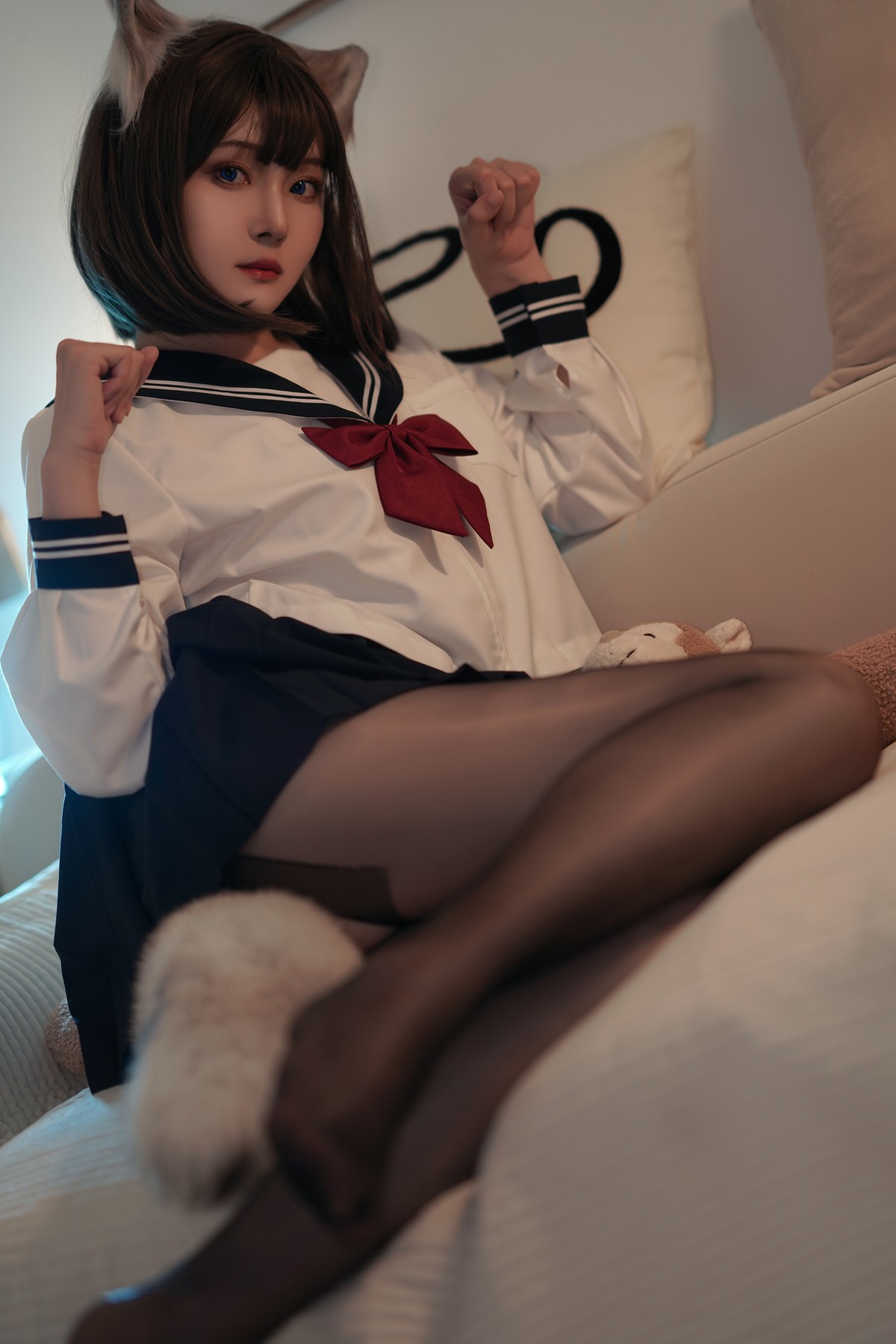 Cosplay Natsuko夏夏子 大尾巴猫 12