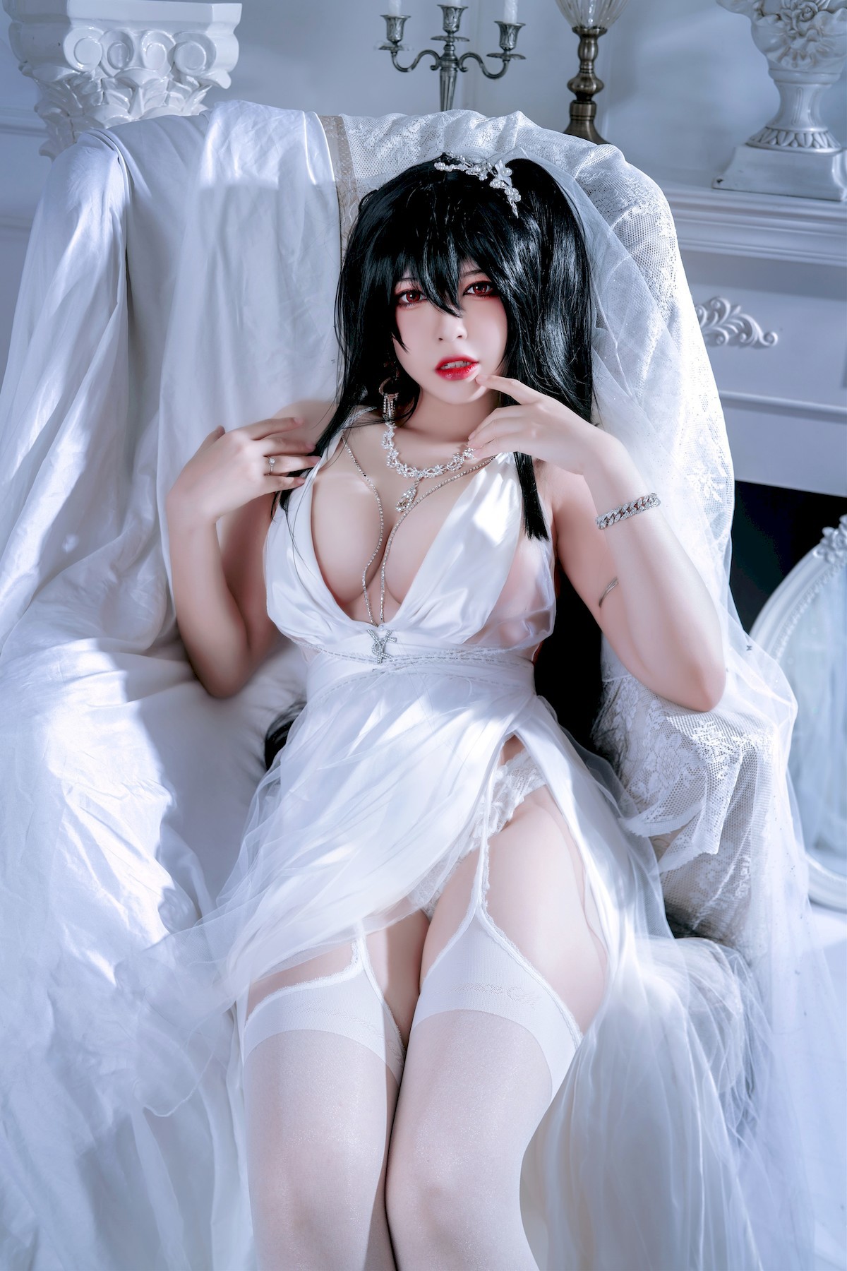 Cosplay 半半子 大凤礼服 Taihou 16