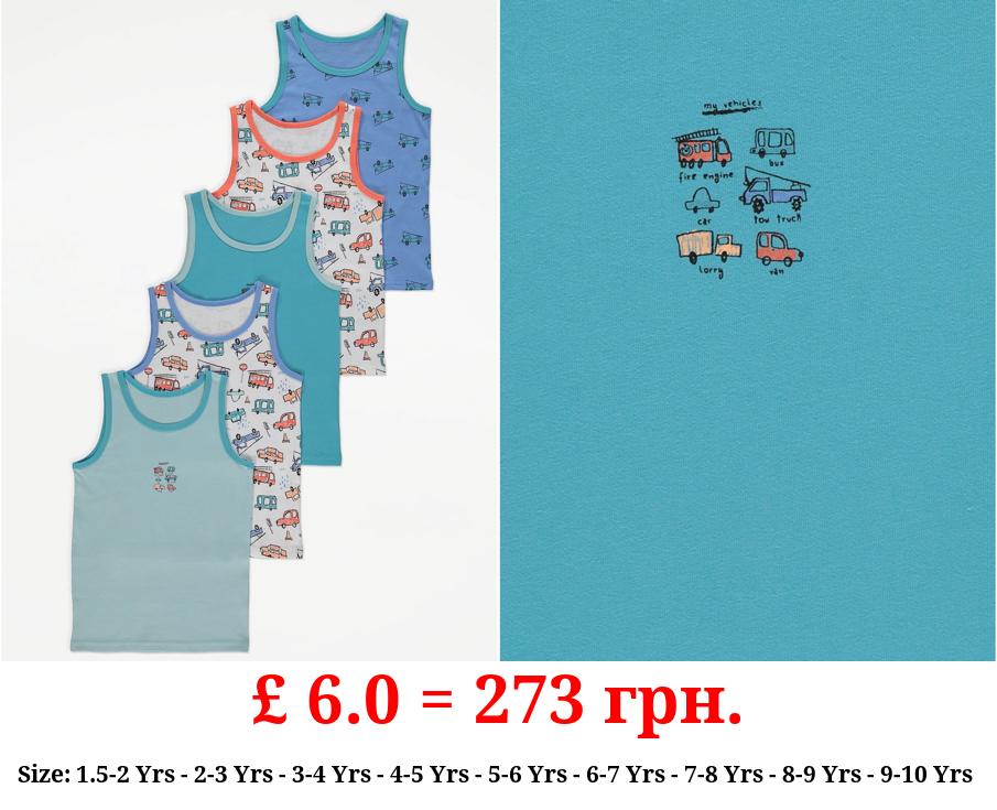 Transport Print Vests 5 Pack