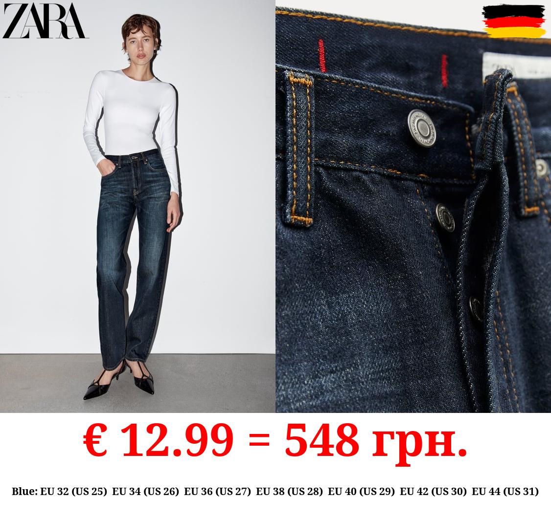 ZW STRAIGHT-FIT HIGH-WAIST FULL LENGTH JEANS