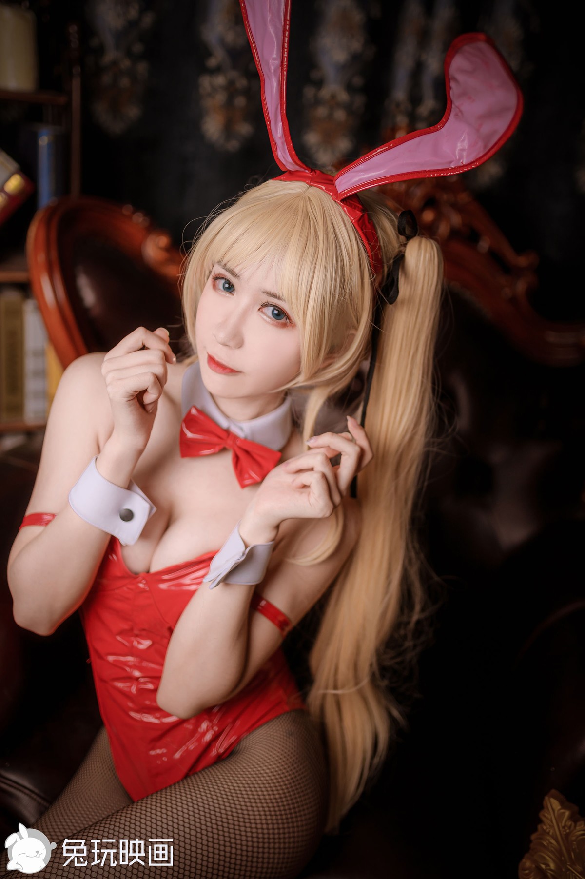 兔玩映画 Cosplay 兔女郎 红黑 5