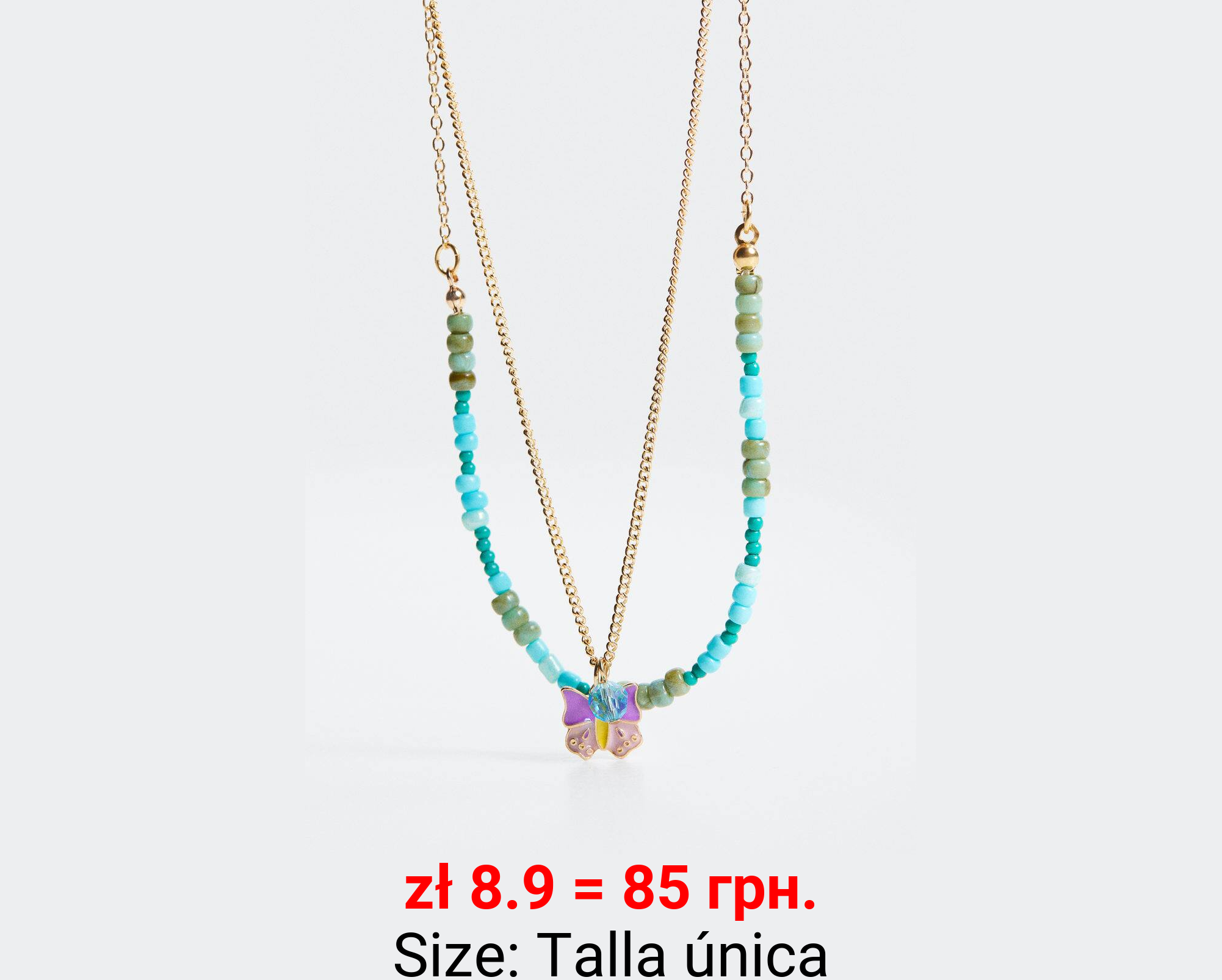 Collar abalorios cristal