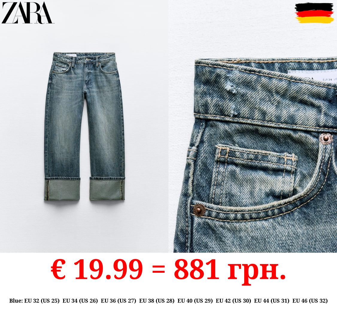 TRF STRAIGHT-LEG MID-RISE JEANS