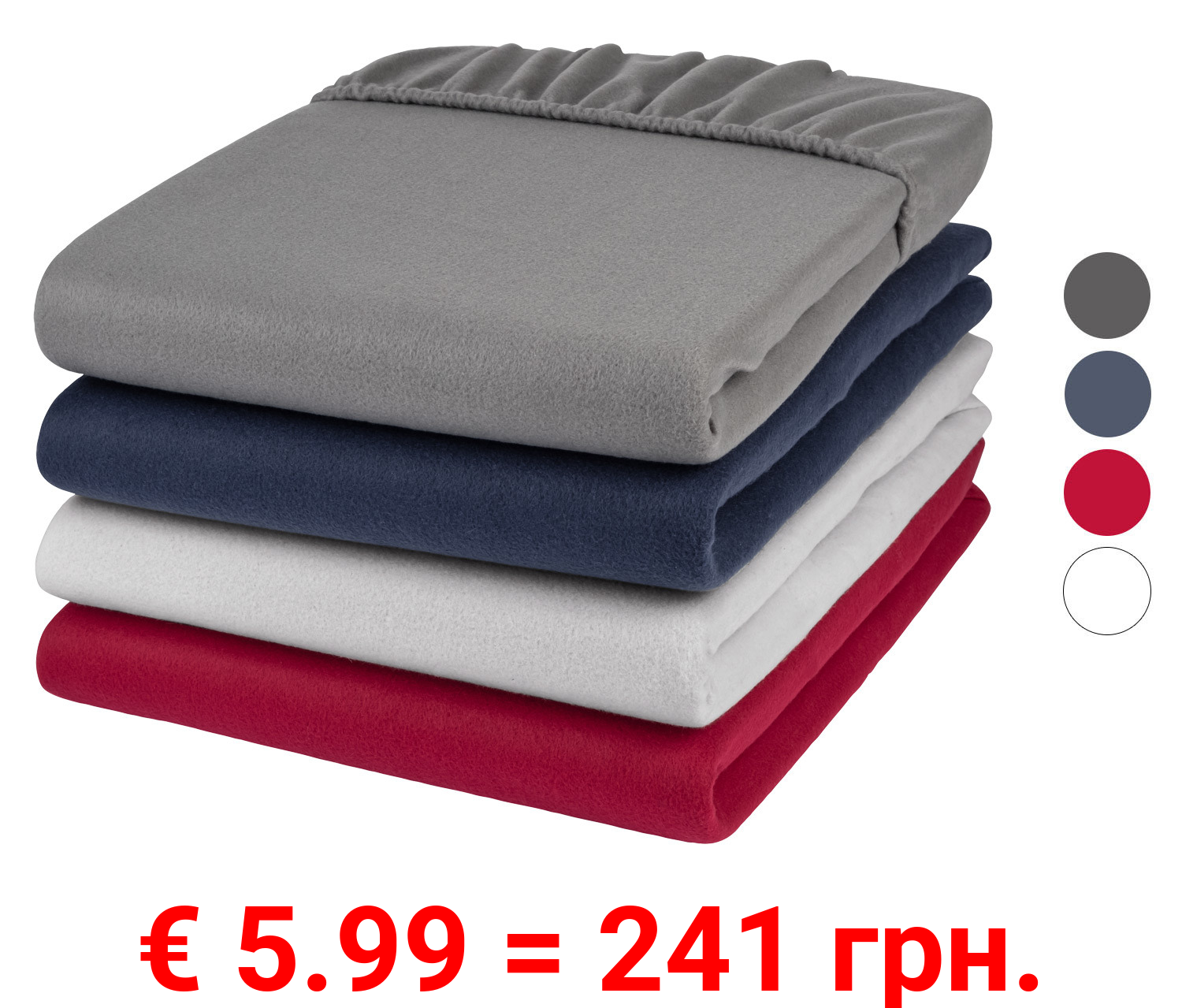 LIVARNO home Fleece Spannbettlaken, 90-100 x 200 cm