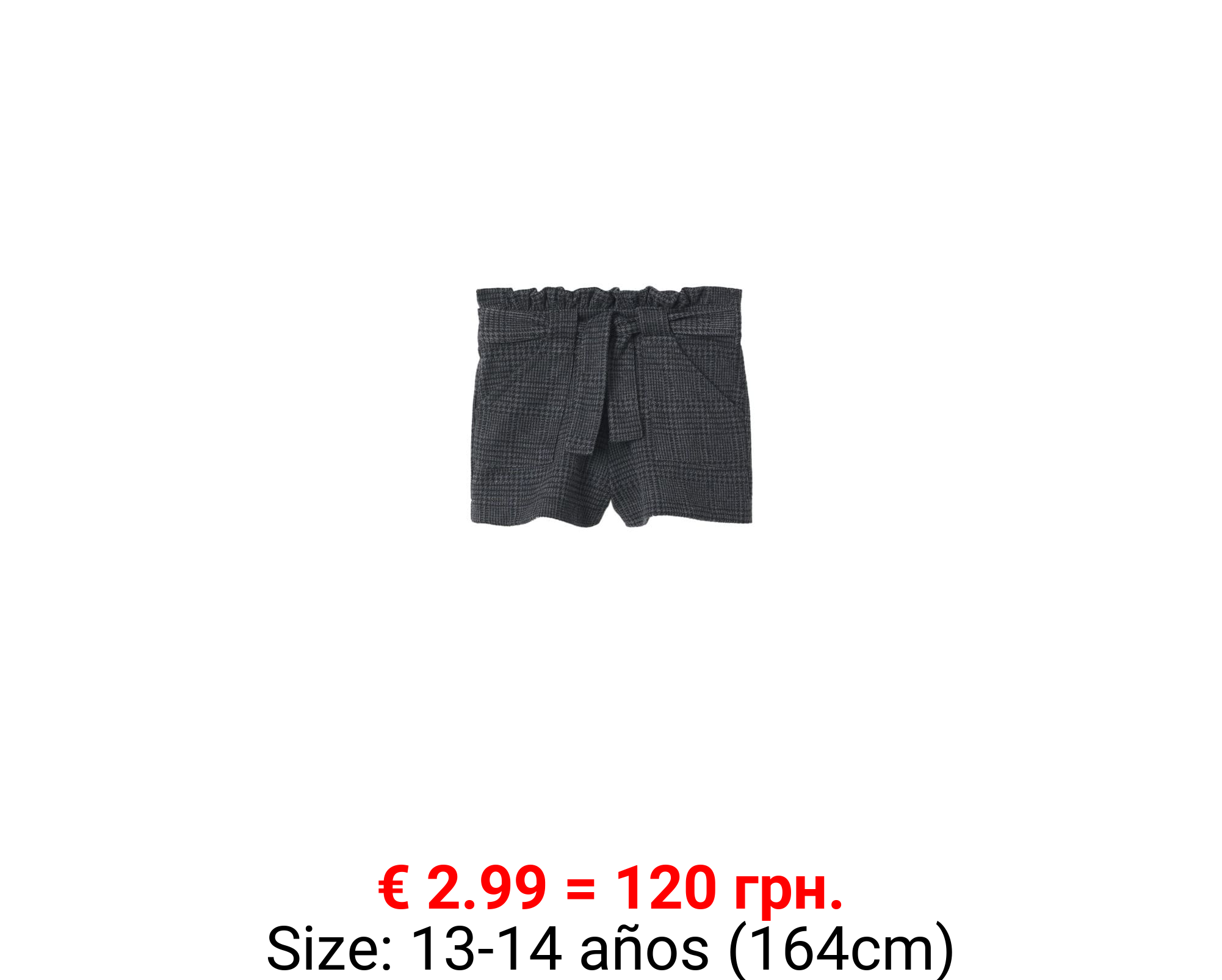 Short estampado paperbag