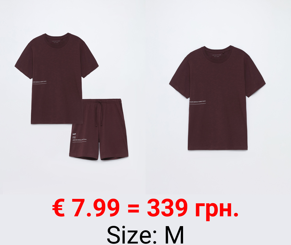Short printed pyjamas