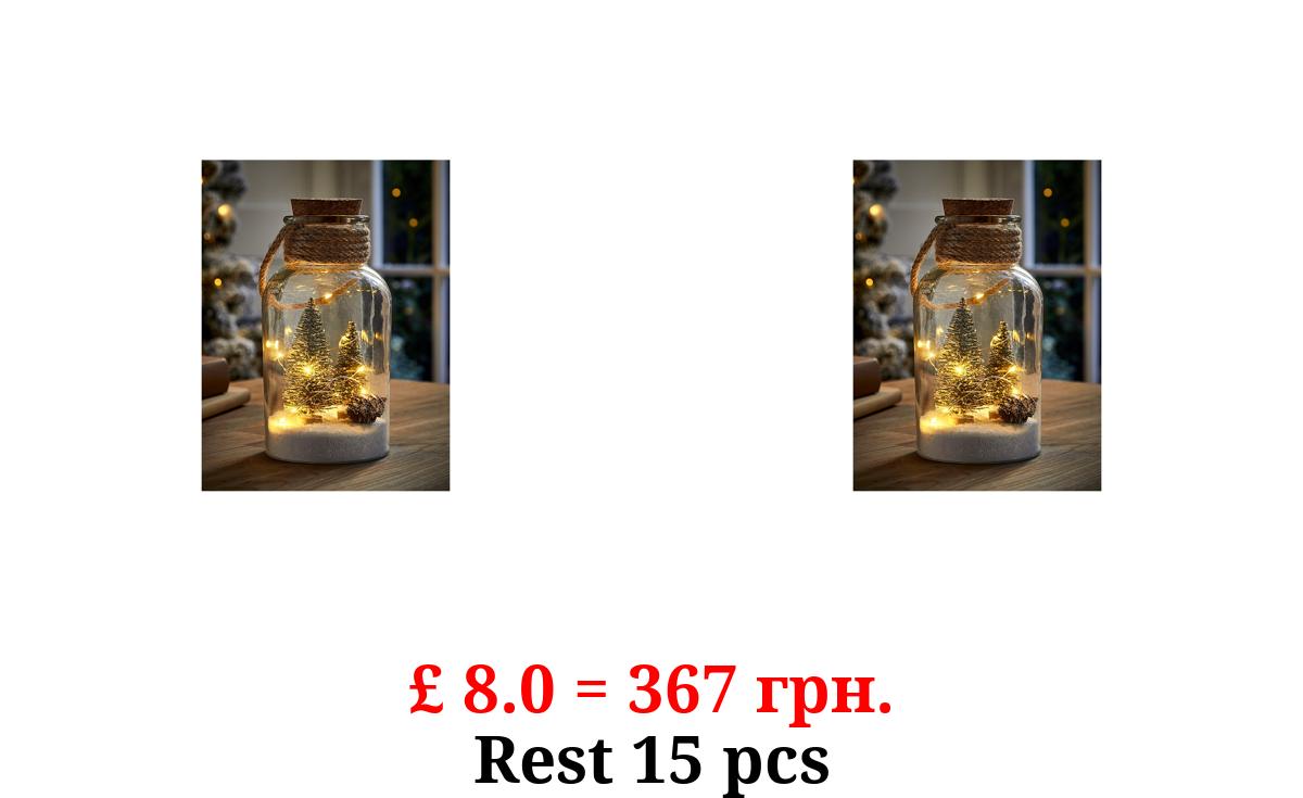 Light-up Glass Jar Christmas Decoration